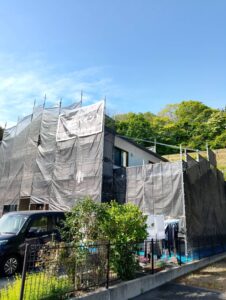 盛岡市、野田村　屋根・外壁塗装現場より