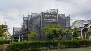 矢巾町　屋根・外壁塗装現場より