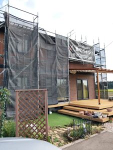 盛岡市、紫波町　屋根・外壁塗装現場より