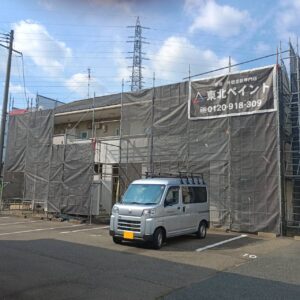 盛岡市　屋根・外壁塗装現場より