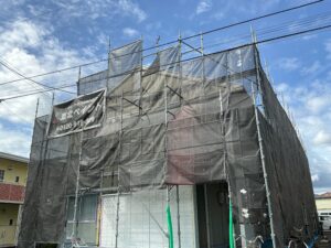 盛岡市 アパート 屋根・外壁塗装現場より